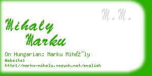 mihaly marku business card